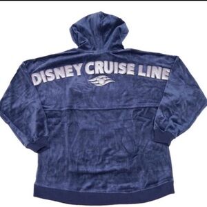 NWT Disney Cruise Line Velour Hoodie Spirit Jersey
